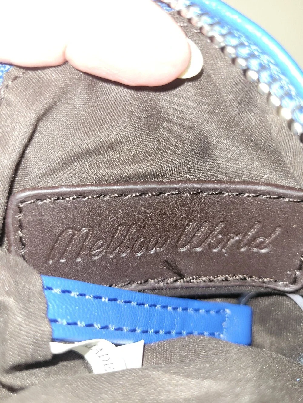 Mellow World Blue Flower Wristlet Coin Purse